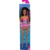 BARBIE BEACH LIGHT BROWN HAIR WEARING TROPICAL PINK   ORANGE SWIMSUIT ΚΟΥΚΛΑ - HXX50