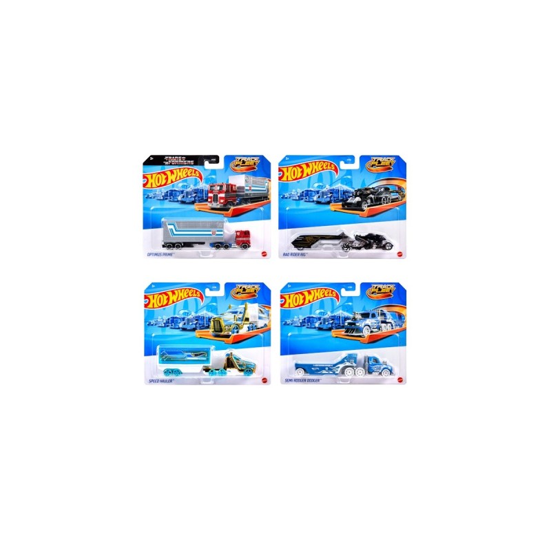 HOT WHEELS - ΦΟΡΤΗΓΑ ΜΕΤΑΦΟΡΙΚΗΣ ΣΕ ΔΙΑΦΟΡΑ ΣΧΕΔΙΑ- JCM66