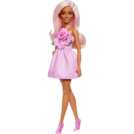 BARBIE FASHIONISTA - ΡΟΖ ΦΟΡΕΜΑ -HYT94