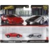 HOT WHEELS PREMIUΜ - ΣΕΤ ΤΩΝ 2: LAMBORGHINI COUNTACH LP5000QV LANCIA STRATOS ZERO HBL96 - JBL02