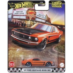 HOT WHEELS PREMIUM - BOULEVARD - ΌΧΗΜΑ ΠΑΙΧΝΙΔΙ 69 FORD MUSTANG BOSS -JBL20