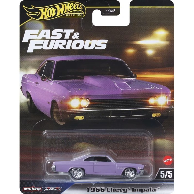 HOT WHEELS PREMIUΜ - FAST   FURIOUS: 66 IMPALA SPORT COUPE- JBL95