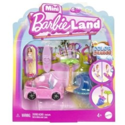 MINI BARBIELAND ΚΟΥΚΛΑ ΚΑΙ ΌΧΗΜΑ- MINI LAND BEACH VEH - JCR35