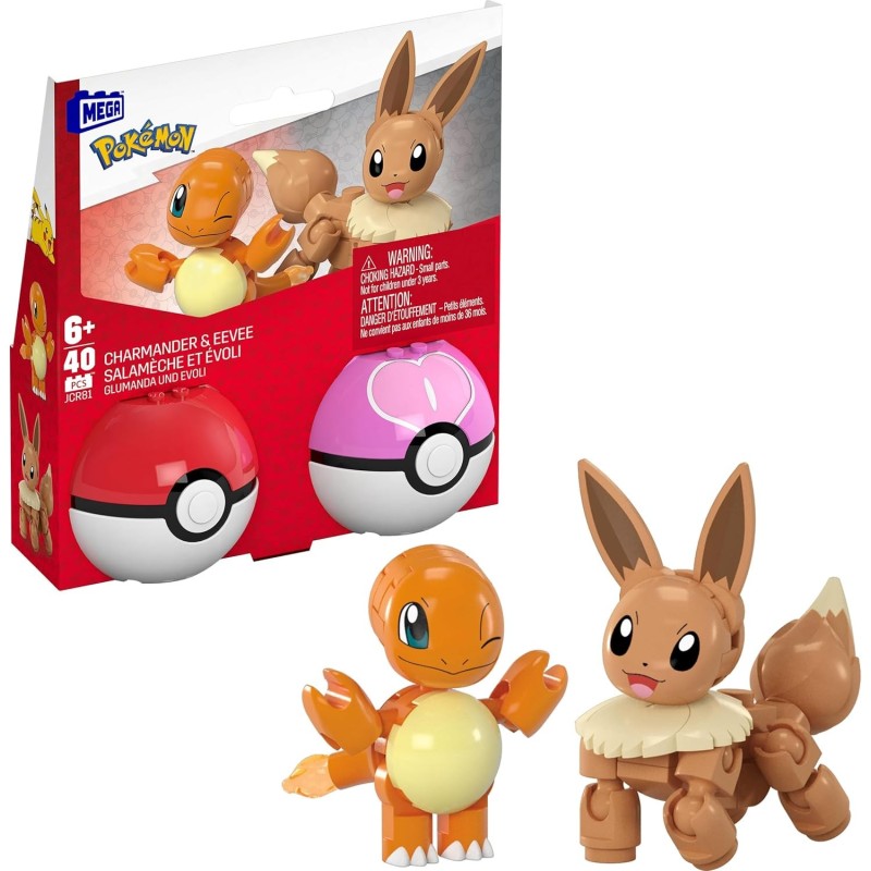 MEGA POKÉMON - POKÉBALL ΣΕΤ ΤΩΝ 2: CHARMANDER   EEVEE - JCR81