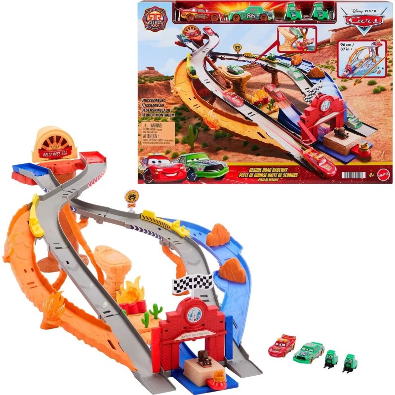 DISNEY PIXAR CARS - ΠΙΣΤΑ RACE AND RESCUE ΜΕ ΑΥΤΟΚΙΝΗΤΑ-JFL57 - ΔΙΑΦ. 2025