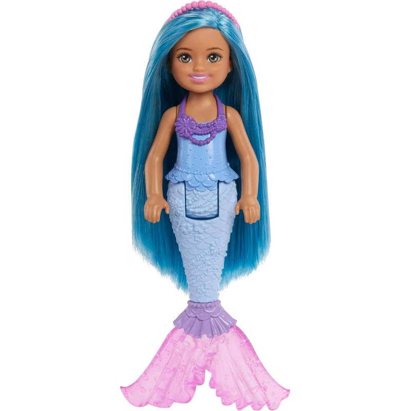 BARBIE CHELSEA ΠΑΡΑΜΥΘΕΝΙΟΣ ΚΟΣΜΟΣ - ΓΟΡΓΟΝΑ ΜΕ ΜΠΛΕ ΜΑΛΛΙΑ - JKH55