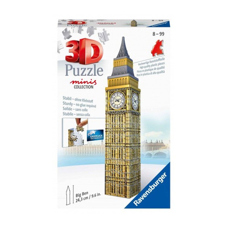 3D PUZZLE ΔΙΑΣΗΜΑ ΚΤΙΡΙΑ MINI 54 ΤΕΜ. BIG BEN 11246