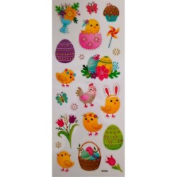 EASTER LUXURY STICKERS ΣΕΤ 10 ΤΕΜΑΧΙΩΝ