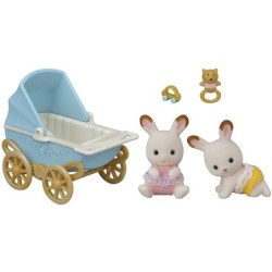 SYLVANIAN FAMILIES CHOCOLATE RABBIT TWINS SET