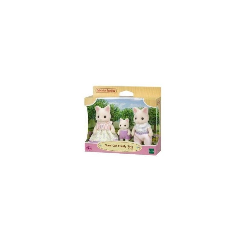 SYLVANIAN FAMILIES FLORAL CAT FAMILY TRIO