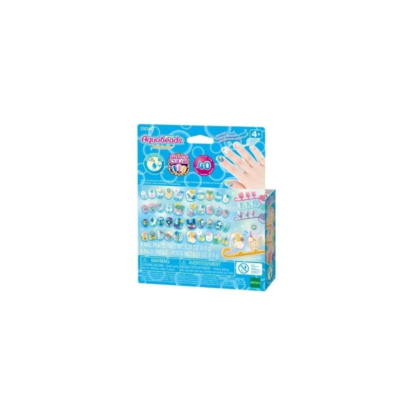 AQUABEADS NAIL ART STARS   UNICORNS NAIL REFILL KIT