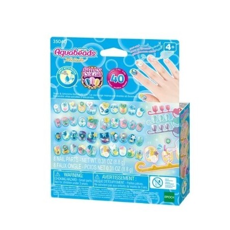 AQUABEADS NAIL ART STARS   UNICORNS NAIL REFILL KIT