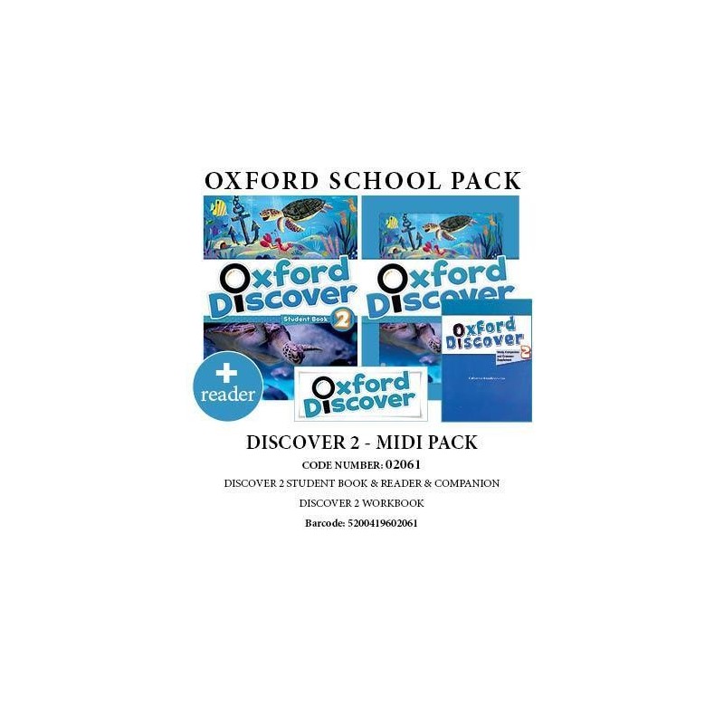 OXFORD DISCOVER 2 PACK MIDI (SB + WB + COMPANION + READER) - 02061
