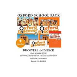 OXFORD DISCOVER 3 PACK MIDI (SB+ WB+ COMPANION+ READER) - 02108