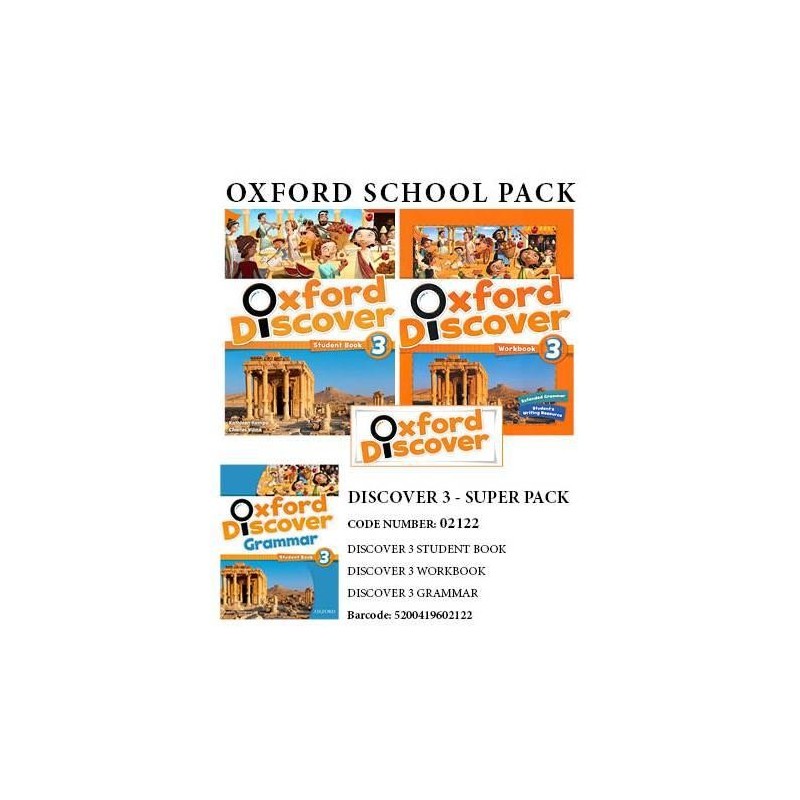 OXFORD DISCOVER 3 SUPER PACK (SB+ WB+ GRAMMAR+ COMPANION+ READER) - 02122