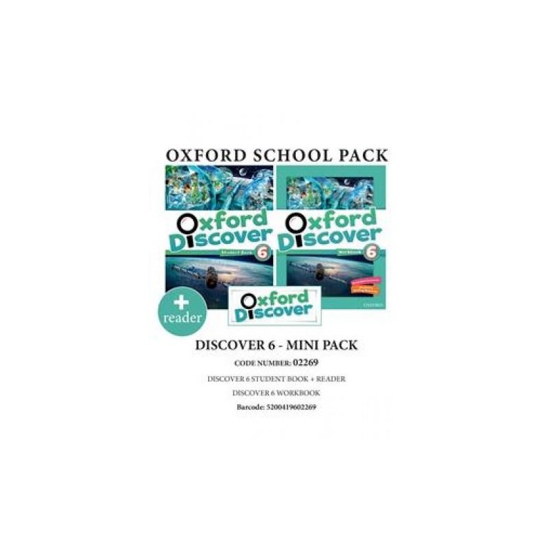 OXFORD DISCOVER 6 PACK MINI (SB + WB + READER) - 02269