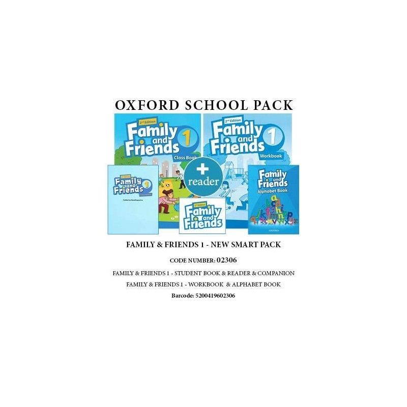 FAMILY AND FRIENDS 1 NEW SMART PACK (SB + WB + COMPANION + ALPHABET BOOK + READER) - 02306 2ND ED