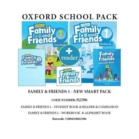 FAMILY AND FRIENDS 1 NEW SMART PACK (SB + WB + COMPANION + ALPHABET BOOK + READER) - 02306 2ND ED