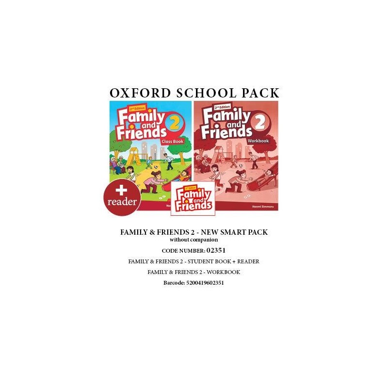 FAMILY AND FRIENDS 2 NEW SMART PACK 2 (INCL. SB + MULTI-ROM + WB + READER) - 02351 2ND ED