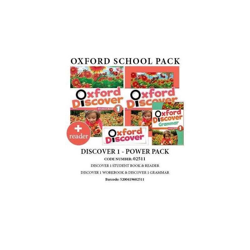 OXFORD DISCOVER 1 POWER PACK (SB+ WB+ GRAMMA+ READER) - 02511