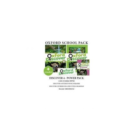 OXFORD DISCOVER 4 POWER PACK (SB+ WB+ GRAMMAR+ READER) - 02542