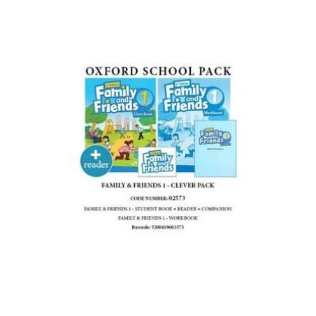 FAMILY AND FRIENDS 1 CLEVER PACK (SB + WB + COMPANION + READER) - 02573 2ND ED