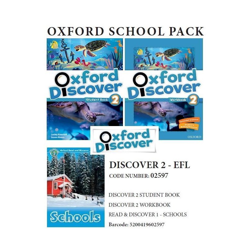 OXFORD DISCOVER 2 PACK EFL (INCL. SB + WB + READER: SCHOOLS) - 02597