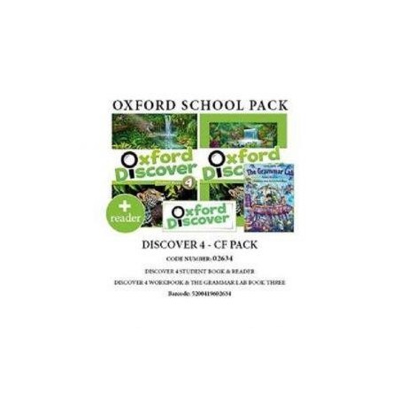 OXFORD DISCOVER 4 PACK CF (INCL. SB + WB + GRAMMAR LAB 3) - 02634
