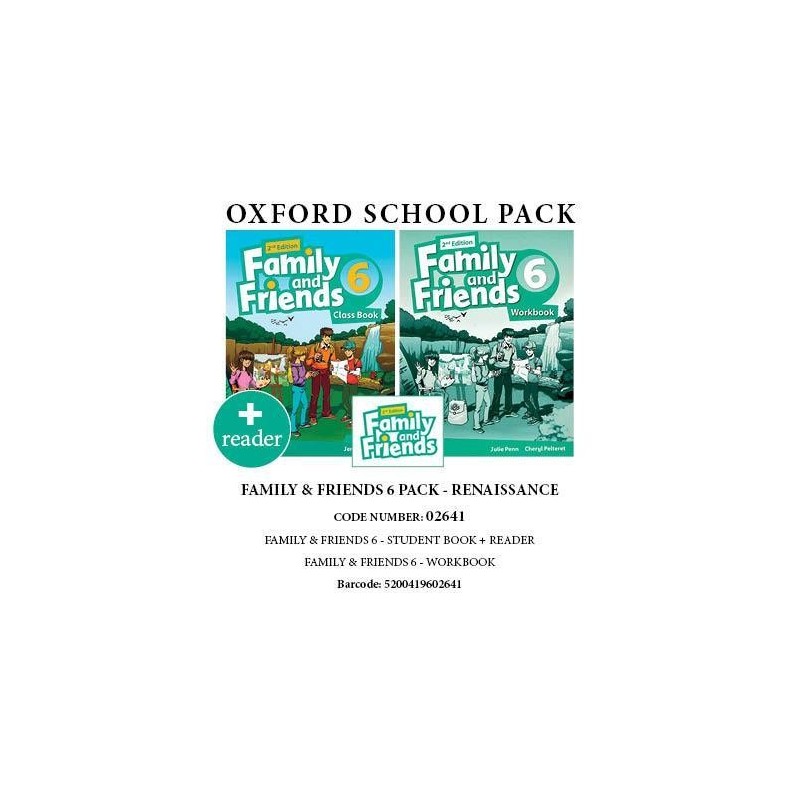 FAMILY AND FRIENDS 6 RENAISSANCE PACK (SB + WB + GLOSSARY+ READER) - 02641