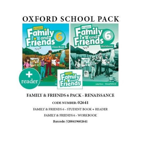 FAMILY AND FRIENDS 6 RENAISSANCE PACK (SB + WB + GLOSSARY+ READER) - 02641