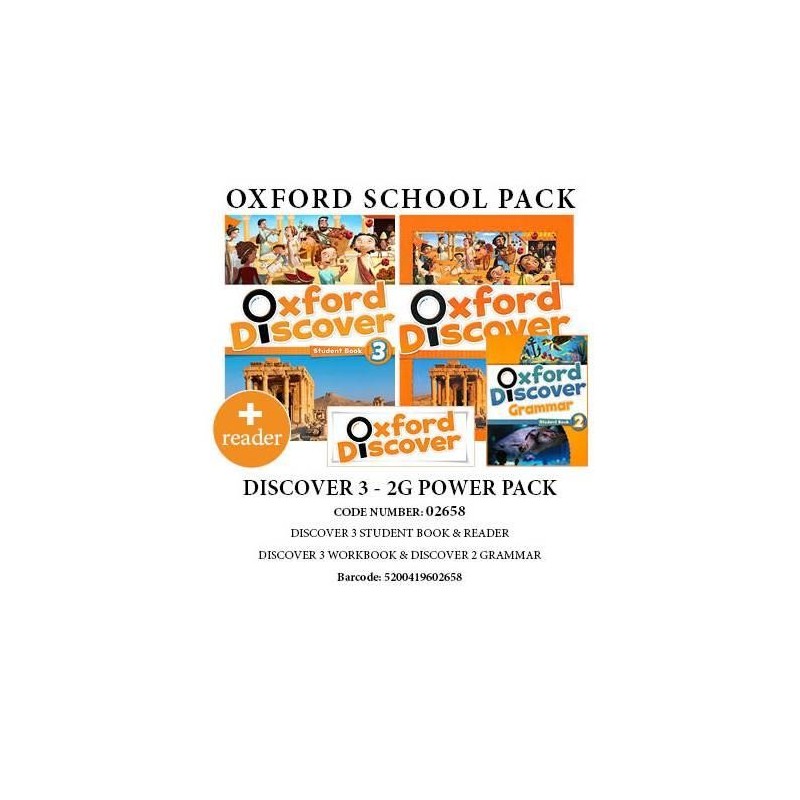OXFORD DISCOVER 3 - 2G POWER PACK (SB+ WB+ READER+ DISCOVER 2 GRAMMAR) - 02658