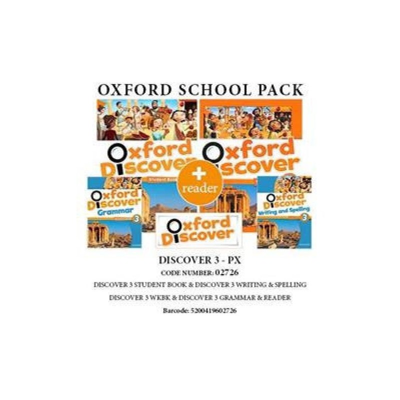OXFORD DISCOVER 3 PACK PX (SB + WB + READER + WRITING   SPELLING + READER) - 02726