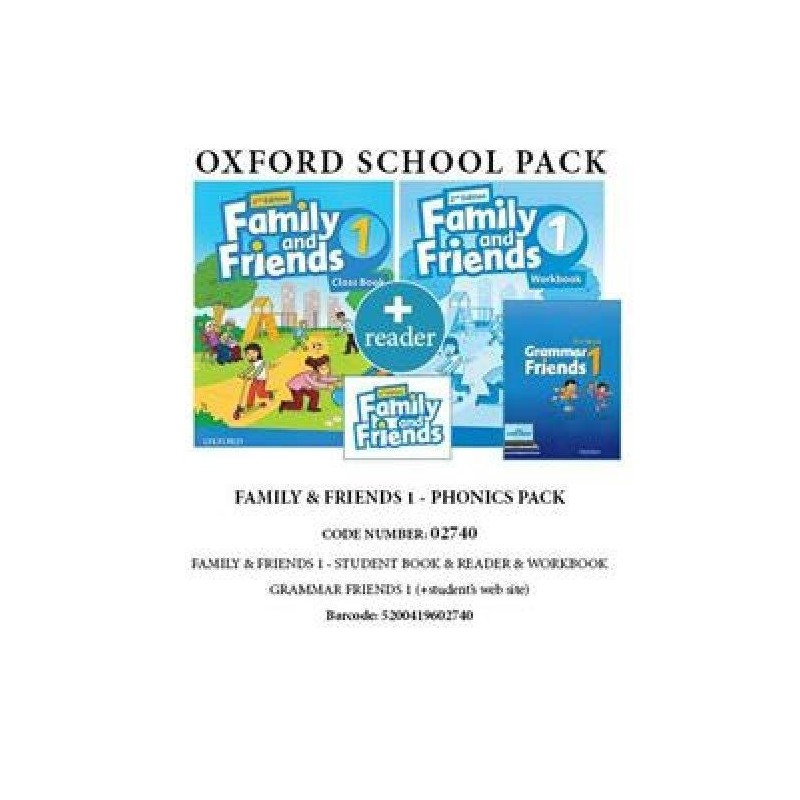 FAMILY AND FRIENDS 1 PHONICS PACK (SB+ WB+ OXFORD PHONICS WORLD 2+ GRAMMAR FRIENDS 1 READER) - 02740 2ND ED