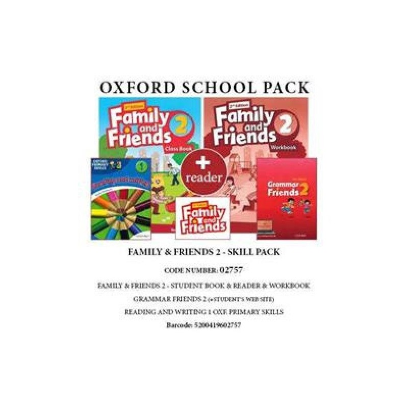 FAMILY AND FRIENDS 2 SKILL PACK (SB+ WB+ GRAMMAR FRIENDS 2+ READING AND WRITING 1 OXF. PRIMARY SKILLS+ READER