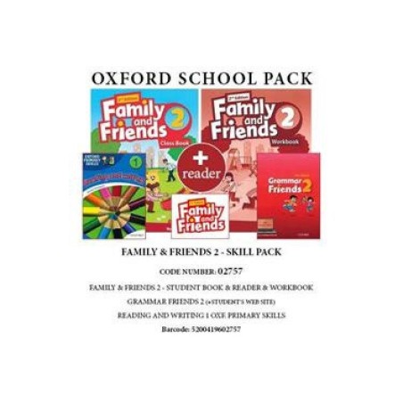 FAMILY AND FRIENDS 2 SKILL PACK (SB+ WB+ GRAMMAR FRIENDS 2+ READING AND WRITING 1 OXF. PRIMARY SKILLS+ READER