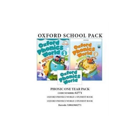 PHONIC ONE YEAR PACK (OXFORD PHONICS WORLD 1 SB+ OXFORD PHONICS WORLD 2 SB) - 02771