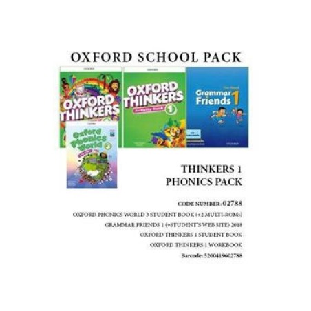 OXFORD THINKERS 1 PHONICS PACK (SB + WB + GRAMMAR FRIENDS 1 + OXFORD PHONICS WORLD 3) - 02788