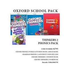 OXFORD THINKERS 2 PHONICS PACK (SB + WB + GRAMMAR FRIENDS 2 + OXFORD PHONICS WORLD 4) - 02795