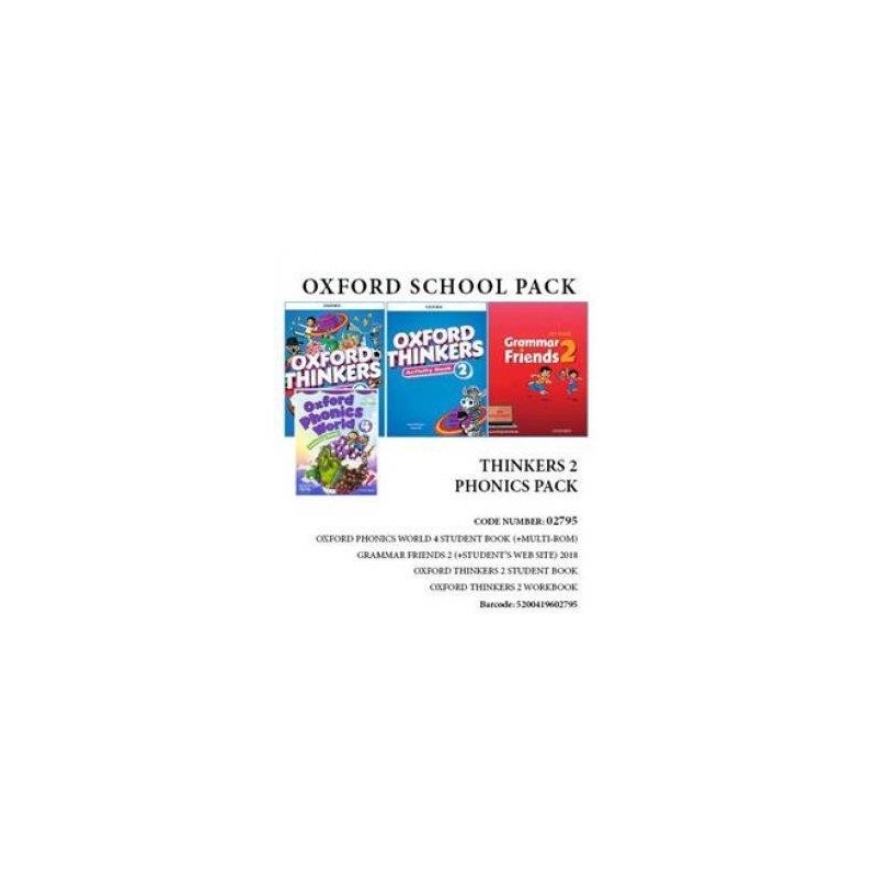 OXFORD THINKERS 2 PHONICS PACK (SB + WB + GRAMMAR FRIENDS 2 + OXFORD PHONICS WORLD 4) - 02795