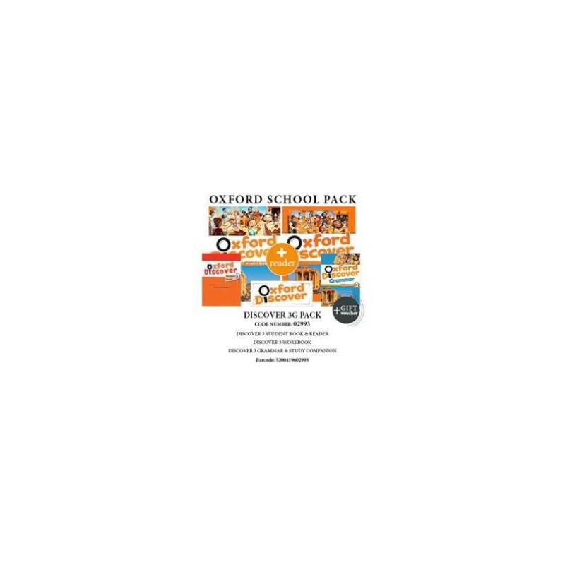 OXFORD DISCOVER 3 G PACK (SB + WB + GRAMMAR + COMPANION + READER + GIFT VOUCHER) - 02993