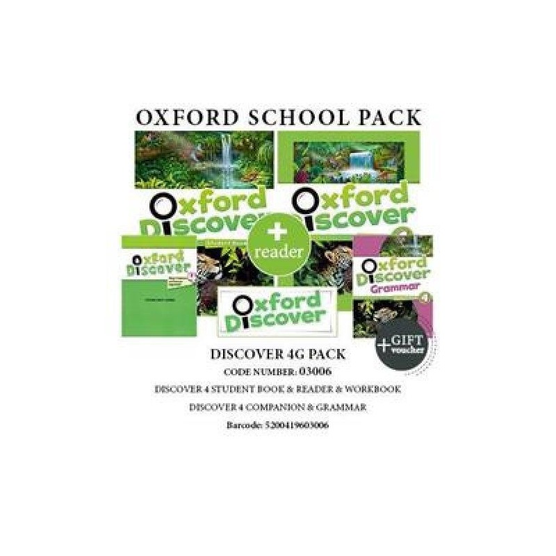OXFORD DISCOVER 4 G PACK (SB + WB + GRAMMAR + COMPANION + READER + GIFT VOUCHER) - 03006