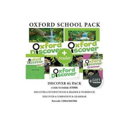 OXFORD DISCOVER 4 G PACK (SB + WB + GRAMMAR + COMPANION + READER + GIFT VOUCHER) - 03006