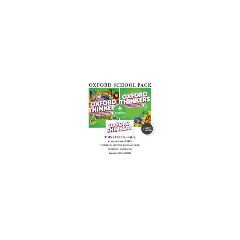 OXFORD THINKERS 1G PACK (SB + WB + READER + GIFT VOUCHER) - 03013