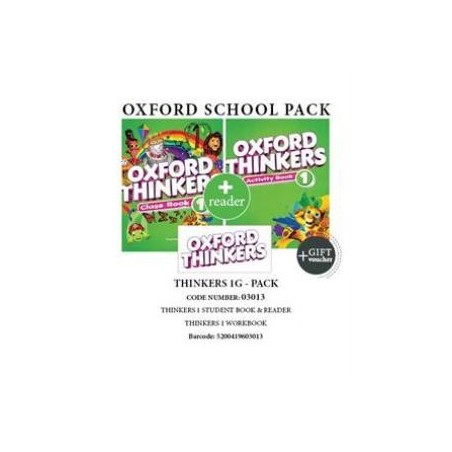 OXFORD THINKERS 1G PACK (SB + WB + READER + GIFT VOUCHER) - 03013