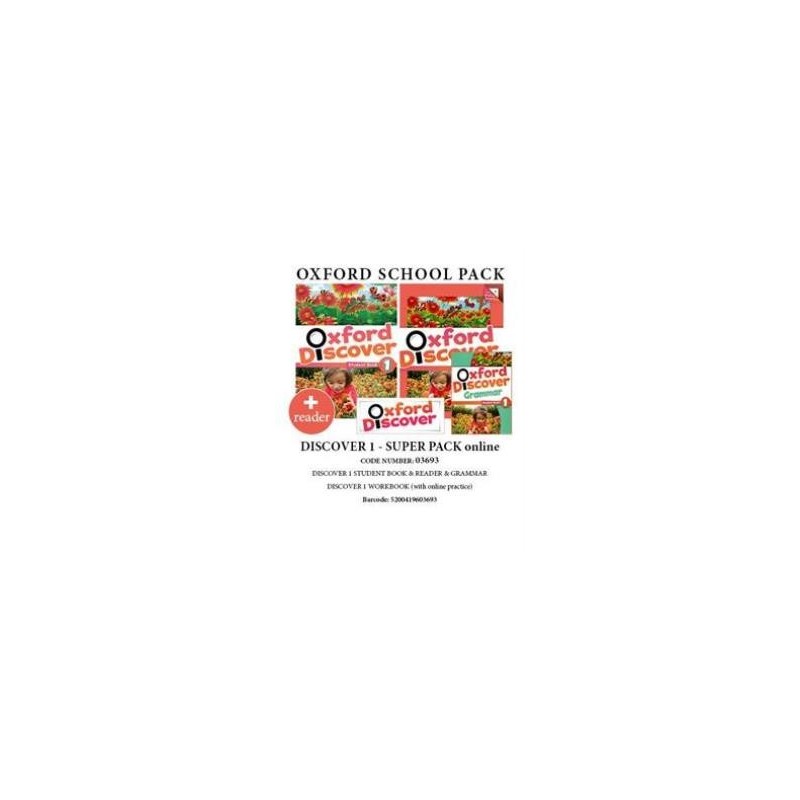 OXFORD DISCOVER 1 SUPER PACK ONLINE (SB+ WB WITH ONLINE PRACTISE + GRAMMAR + READER) - 03693
