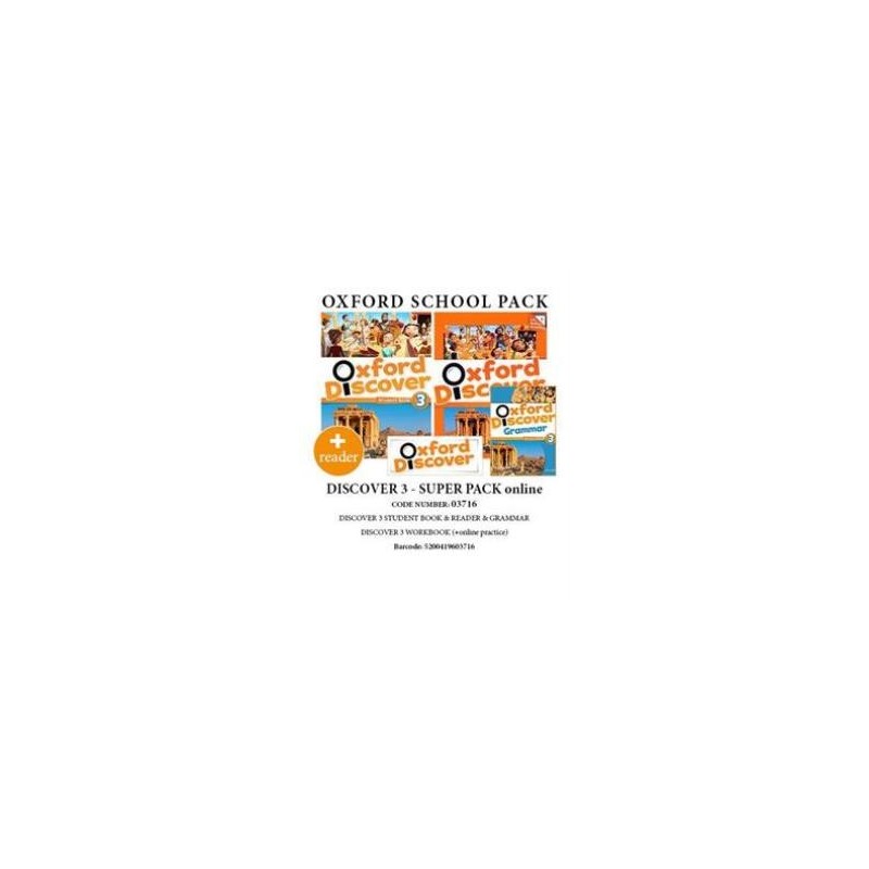 OXFORD DISCOVER 3 SUPER PACK ONLINE (SB+ WB WITH ONLINE PRACTISE + GRAMMAR + READER) - 03716