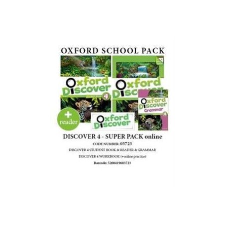 OXFORD DISCOVER 4 SUPER PACK ONLINE (SB + WB WITH ONLINE PRACTISE + GRAMMAR + READER) - 03723