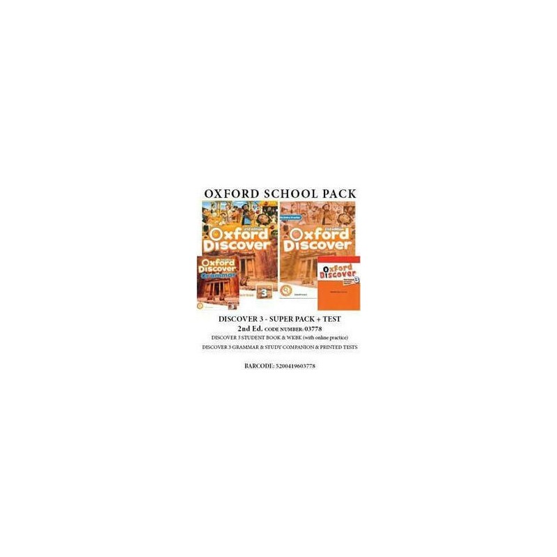 OXFORD DISCOVER 3 SUPER PACK (SB + WB   ONLINE PRACTICE + GRAMMAR + COMPANION + TESTS) - 03778 2ND ED