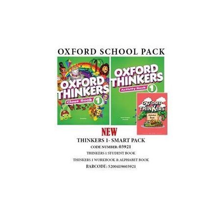 OXFORD THINKERS 1 NEW SMART PACK (SB + WB + ALPHABET BOOK 2020) 2020 - 03921