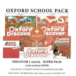 OXFORD DISCOVER 1 SUPER PACK (+ SB + WB WITH ONLINE PRACTICE + GRAMMAR + WORDLIST + READER) - 03938 2ND ED